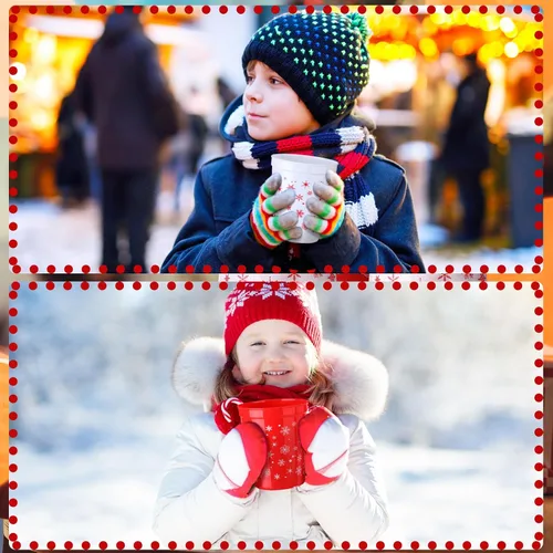 Vista 4 de Sliner 48 vasos de Navidad con copos de nieve para niños, reutilizables, de plástico de 16 onzas, vasos de plástico para estadios, vasos de agua