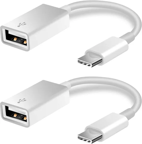 Vista 7 de Adaptador USB C a USB [Paquete de 2], Cable OTG Tipo C Macho a USB A Hembra Adaptador Usb a Usbc-c Compatible con Macbook Pro/Air iPad Pro 2022 2021