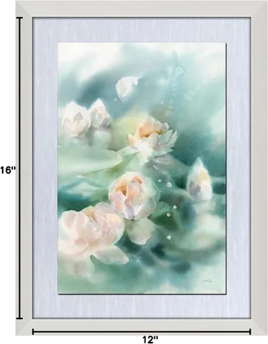 Vista 3 de Victoria Bella 16FF5/C - Arte flotante laminado, tonos botánicos de 12 x 16 pulgadas, impresión de decoración de pared, impresión de arte moderno
