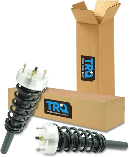 Vista 75 de TRQ - Conjunto de puntal delantero y resorte helicoidal (lados del conductor y del pasajero), para auto