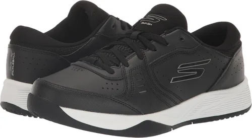 Vista 7 de Skechers Viper Court Smash-Athletic - Zapatos deportivos de pickleball para interiores y exteriores Tenis de ajuste relajado, NegroBlanco