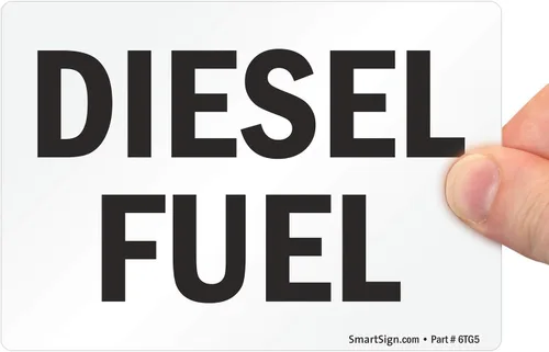 Vista 9 de SmartSign Letrero "Diesel Combustible" Aluminio de 7" x 10