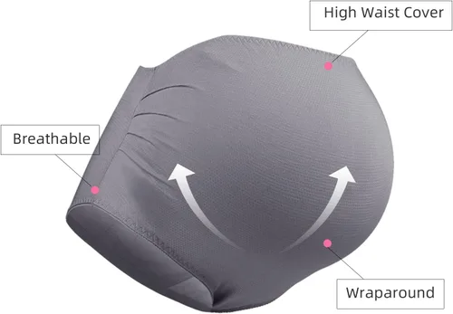 Vista 3 de Maternity Underwear Over Bump High Waist Full Coverage Pregnancy Panties Belly Support Maternity Clothes for Women