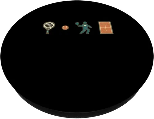 Vista 2 de Funny Padel Icons Court Player Padel Racket Love PopSockets Adhesive PopGrip