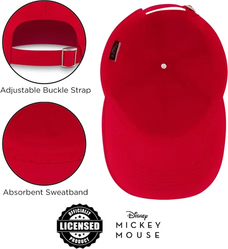 Vista 15 de Disney Gorra de béisbol para hombre, sombrero ajustable de Mickey Mouse para adultos