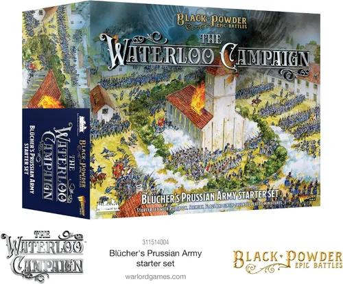Vista 6 de Warlord Games Black Powder Epic Battles - Waterloo: Juego de iniciación del ejército prusiano de Bl cher, escala épica de 0.512-0.591 in en miniatura