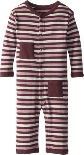Vista 4 de L'ovedbaby Overol unisex de manga larga orgánico para bebé Raya gris