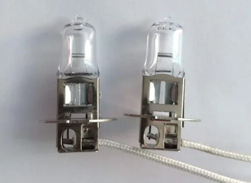 Vista 5 de H3 - Bombilla halógena H3 de 12 V, 55 W, 55 W, H3, súper cálido, 55 W, 12 voltios, luz halógena para luces antiniebla automotrices, paquete de 4