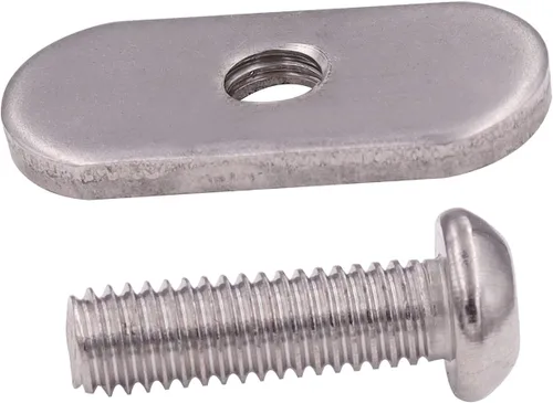 Vista 3 de METER STAR 6 tornillos de acero inoxidable 304 para riel de kayak y tuercas de riel M6, kit de reemplazo de montaje de engranajes para kayaks