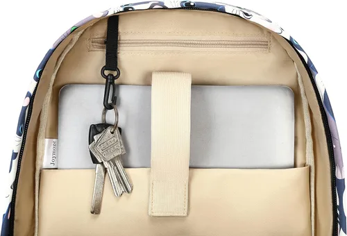 Vista 7 de Joymoze Bolsa de libros resistente al agua para adolescentes con bolsa de almuerzo y monedero para lápices Gato