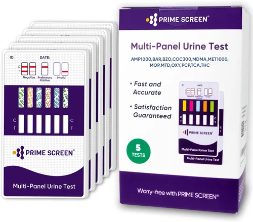 Vista 11 de Prime Screen Tarjeta de prueba de drogas de orina de 12 paneles (AMP, bar, BZO, COC, mAMP, MDMA, MOP/OPI 300, MTD, OXY, PCP, TCA, THC) - WDOA-7125