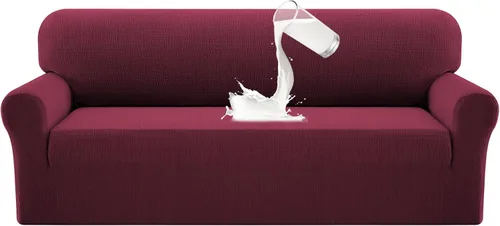 Vista 17 de Fundas de sofá impermeables dobles para sofás, funda elástica para silla antideslizante, lavable, protector de muebles a prueba de fugas para niños