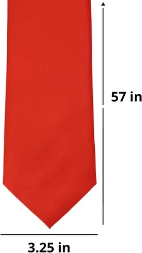 Vista 179 de tiemart Corbata de color sólido para hombre Longitud estándar