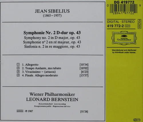Vista 2 de Sibelius Symphony No. 2