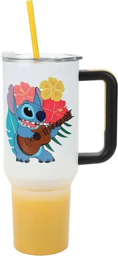 Vista 20 de Bioworld Sesame Street Cookie Monster - Vaso de acero inoxidable azul de 40 onzas con asa