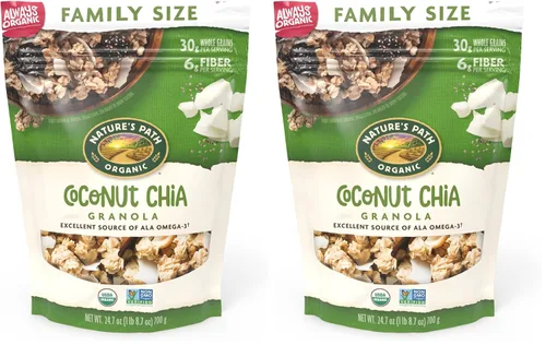Vista 9 de Nature's Path Granola Orgánica de Semilla de Calabaza + Linaza, 24.7 oz (Paquete de 1), Sin OGM