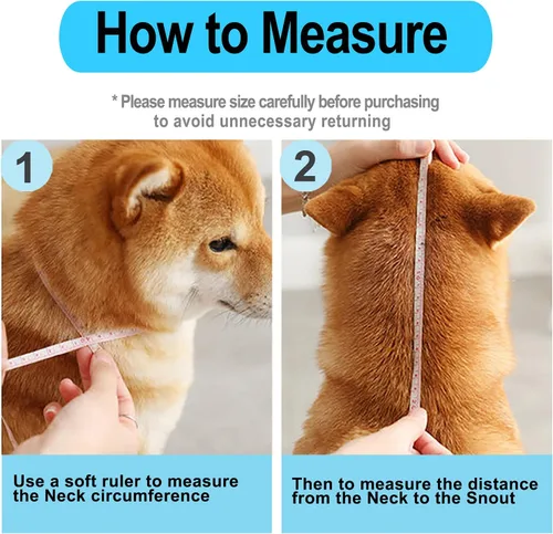 Vista 5 de Supet - Collar de cono para perro ajustable después de la cirugía, collar y cono de recuperación para mascotas cómodo y práctico, para perros
