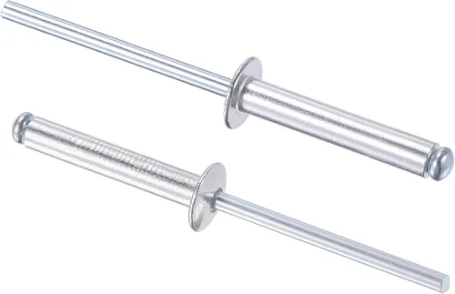 Vista 5 de uxcell Remaches ciegos, remaches de aluminio para tirar, 60 piezas tono plateado