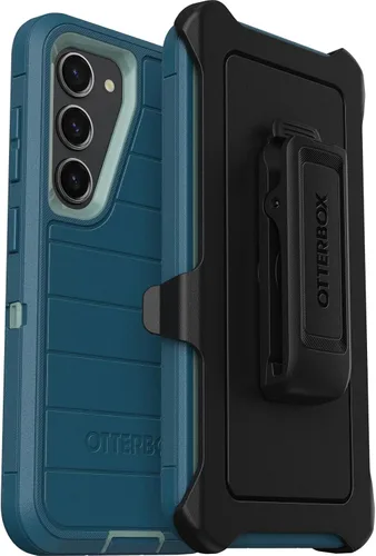 Vista 11 de OtterBox Galaxy S23 (Solo) - Funda Defender Series - Negra, Resistente y Duradera - con Protección de Puertos - Incluye Clip de Holster y Pata