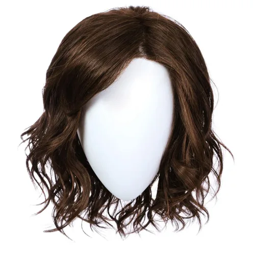 Vista 9 de Raquel Welch - Peluca estilo Bob de la editora en capas hasta el hombro por Hairuwear, tamaño de gorra grande, castaño iluminado por el sol RL10/12