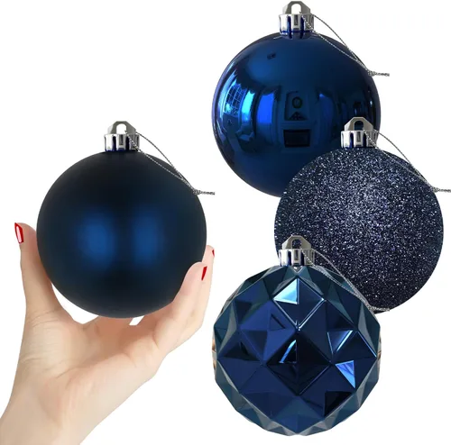 Vista 75 de Esferas pequeñas de Navidad de bronce y dorado de 1.6 pulgadas, adornos para decoración de árbol de Navidad, bolas colgantes inastillables