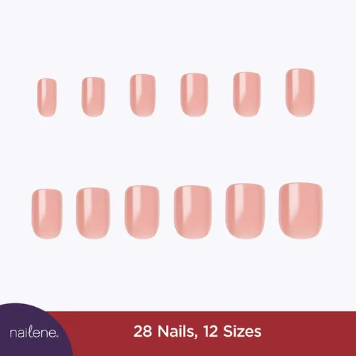 Vista 5 de Uñas postizas So Natural de la marca Nailene Brillo rosa melocotón
