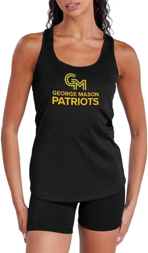Vista 163 de Camiseta deportiva sin mangas oficial de NCAA Collegiate para mujer, con espalda cruzada, colección con logotipo primario