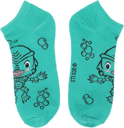 Vista 5 de Bioworld Universal Monsters Chibi Monsters - Calcetines tobilleros para mujer (5 pares), Multi colorido