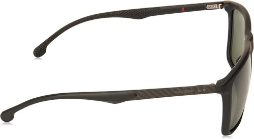 Vista 3 de Gafas de sol Carrera (8032-S SUBUC) Matt Black - Lentes polarizadas gris verde
