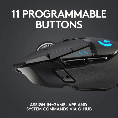 Vista 5 de Logitech G502 Lightspeed - Mouse inalámbrico para juegos Negro