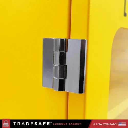 Vista 6 de TRADESAFE Gabinete de etiquetado de bloqueo, estación de etiqueta de bloqueo sin llenar, no incluye dispositivos Loto, gabinete de estación