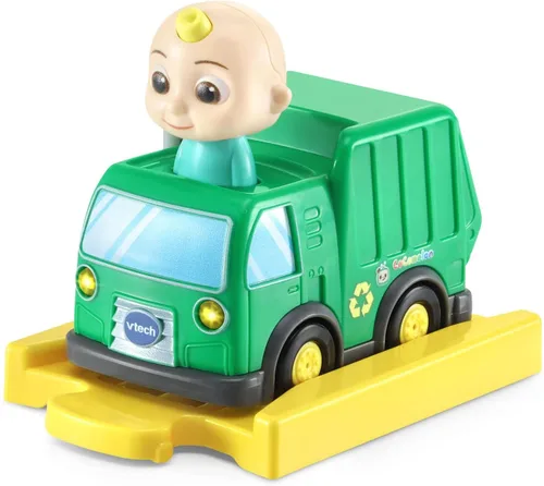 Vista 3 de VTech CoCoMelon Go! Go! Smart Wheels Camión y pista de reciclaje de JJ