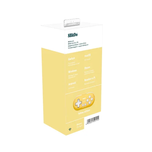 Vista 2 de 8Bitdo Zero 2 Bluetooth Gamepad Keychain Sized Mini Controller for Switch, Windows, Android, macOS & Raspberry Pi(Yellow Edition)