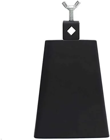 Vista 8 de Campana de vaca, campana de vaca de metal de 6 pulgadas con palo para instrumentos musicales de percusión, suministros de percusión