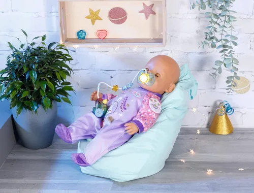Vista 5 de BABY born 830017 Baby Birthday - Maniquí mágico interactivo de 16.9 in para niños pequeños de 3 años en adelante, abre y cierra los ojos