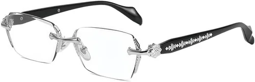 Vista 6 de Gafas de luz azul sin montura de gran tamaño, unisex, antifatiga, lentes transparentes para oficina, computadora, lectura y uso diario