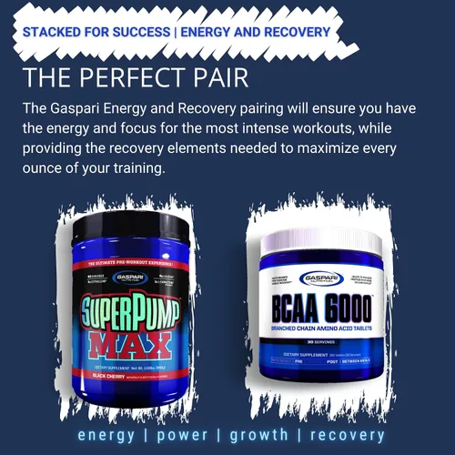 Vista 6 de Gaspari Nutrition AminoMax 8000, Aminoácidos Avanzados para Recuperación Muscular, Creatina, Leucina, Taurina y BCAA (325 Tabletas)