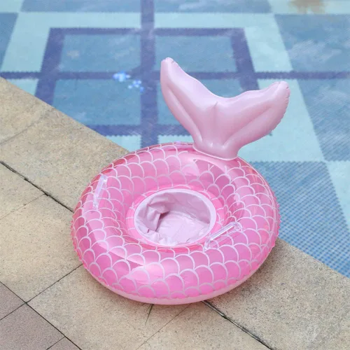 Vista 2 de Flotador de natación para bebé,Anillo inflable de natación para bebés con asiento para bebé/niño,Anillo de flotador de cintura para niños