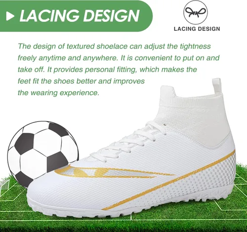 Vista 4 de CBUSTER Soccer Cleats Mens Indoor Soccer Shoes Women AG TF