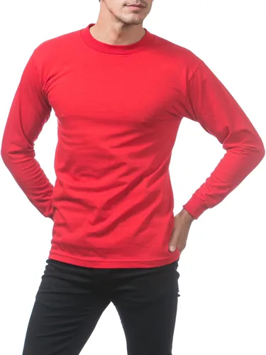 Vista 3 de Pro Club Camiseta de manga larga de algodón cómodo para hombre