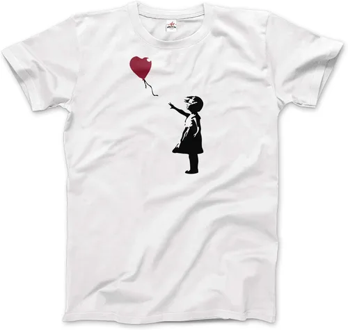 Vista 6 de Banksy - Chica con globo rojo, arte callejero, camiseta Grafitti (adultos, niños, manga corta y larga)