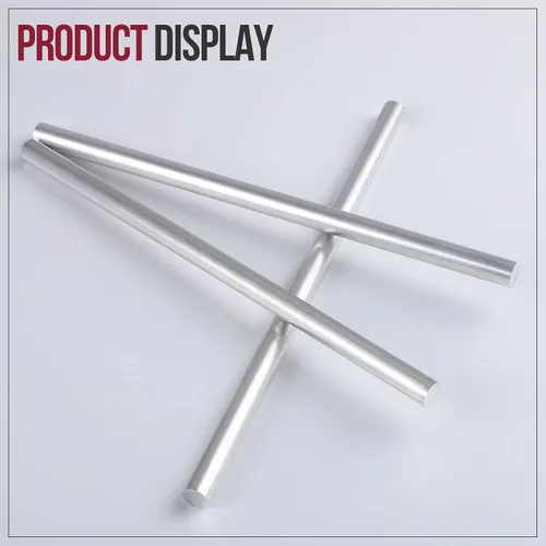 Vista 7 de 3 barras redondas de aluminio de 1/2 pulgada de diámetro, barra redonda de aluminio 6061 larga de 13 pulgadas, extruido sólido T6511, 0.5 pulgadas