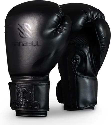 Vista 4 de Sanabul Guantes de boxeo de gel esenciales para hombres y mujeres, Kickboxing MMA, guantes de Muay Thai y bolsa pesada para entrenamiento de boxeo
