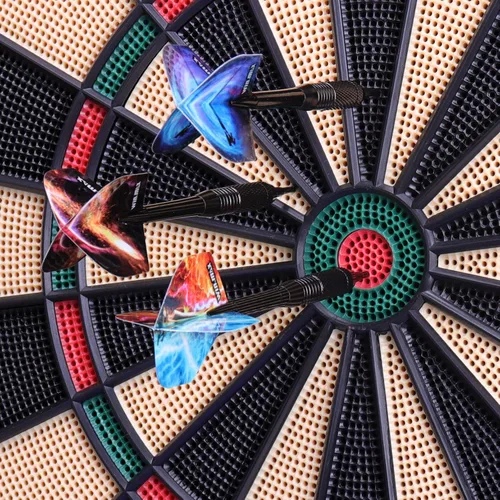 Vista 2 de Electronic Dart Board LED Electric Digital Boards with Cabinet 12 Darts 38 Games with 211 Variations,Low Bounce-Outs,for 16 Players; 5 Levels