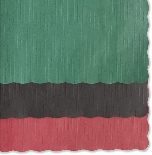 Vista 4 de HOFFMASTER Manteles individuales de color sólido, 9 3/4 X 14, verde cazador HFM310528