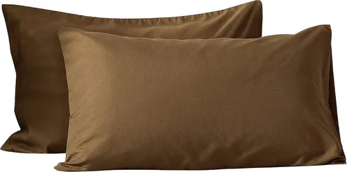 Vista 31 de Evolive Juego de 2 fundas de almohada de microfibra cepillada ultra suave con cierre de sobre (tamaño estándar de 20 x 30 pulgadas, color negro)