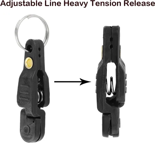 Vista 3 de Heavy Tension Snap Release Clips for Weight Planer Board Kites Downrigger Trolling Fishing