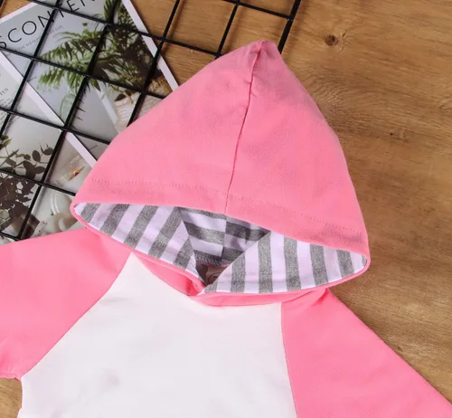 Vista 4 de Conjunto de sudadera con capucha de manga larga para bebés y niñas, 18-24 meses
