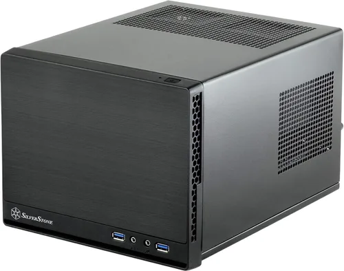 Vista 16 de SilverStone Technology Ultra Compact Mini-ITX - Carcasa para computadora con panel frontal de malla, color negro (SST-SG13B-USA)