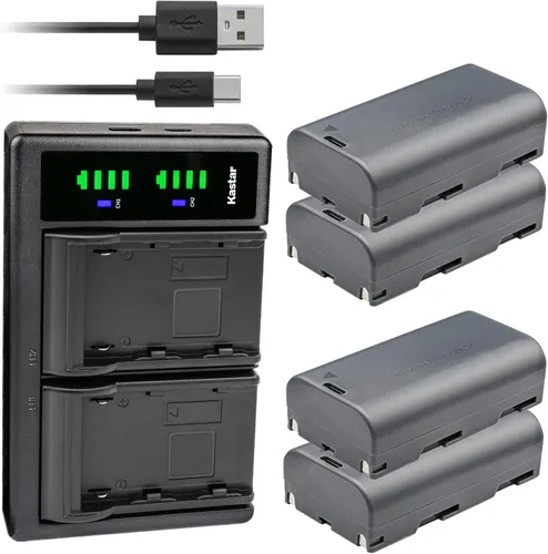 Vista 4 de Kastar Cargador de batería USB LTD2 compatible con Huepar 603CG/603CR, 603CG-BT 3D, 603BT-H 3D Bluetooth Conectividad Green Beam, DT03CG